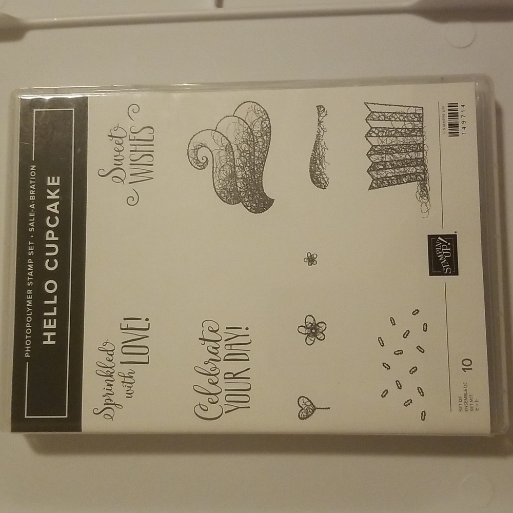 Stampin Up Hello Cupcake Photopolymer stamp set.